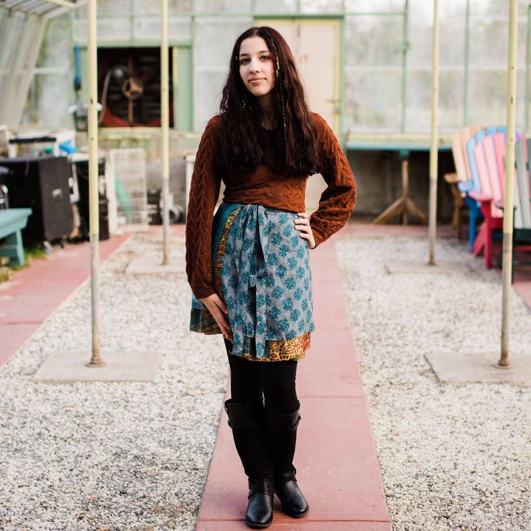 The Original Sari Wrap Skirt - Darn Good Yarn