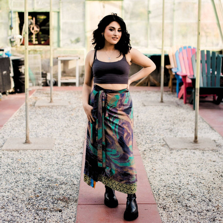 The Original Sari Wrap Skirt - Darn Good Yarn