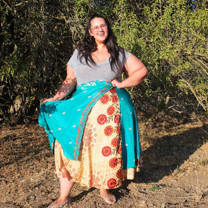 The Original Sari Wrap Skirt - Darn Good Yarn