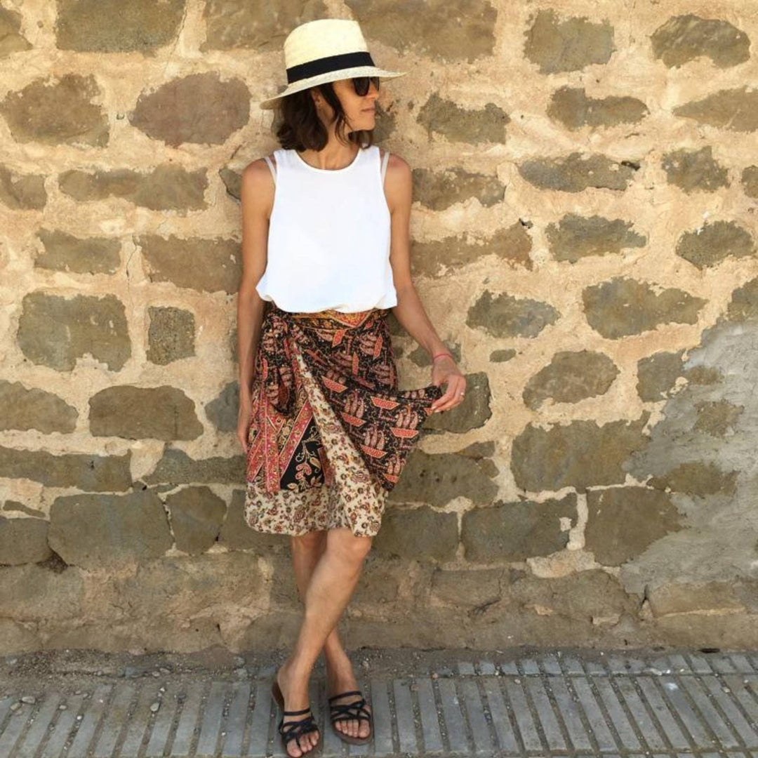 The Original Sari Wrap Skirt - Darn Good Yarn