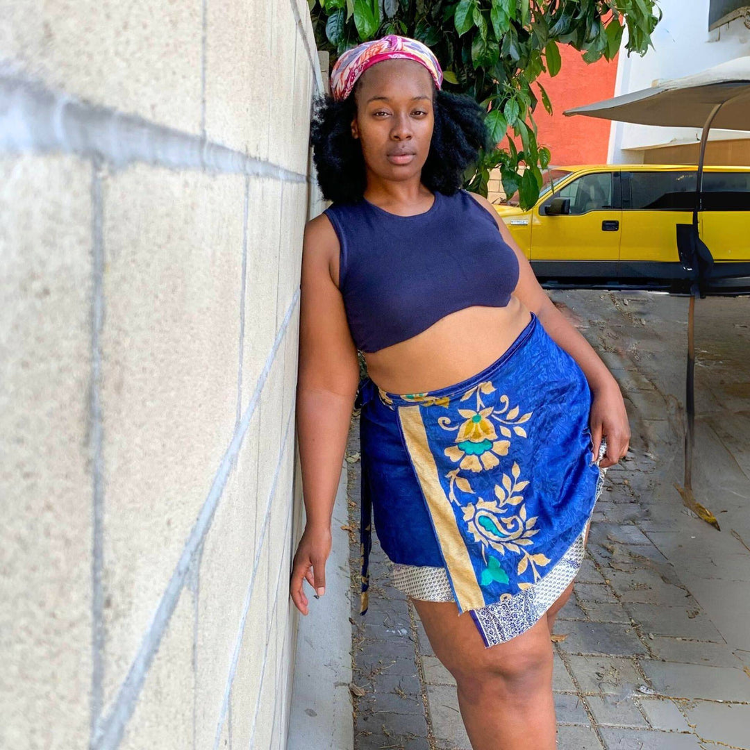 The Original Sari Wrap Skirt - Darn Good Yarn