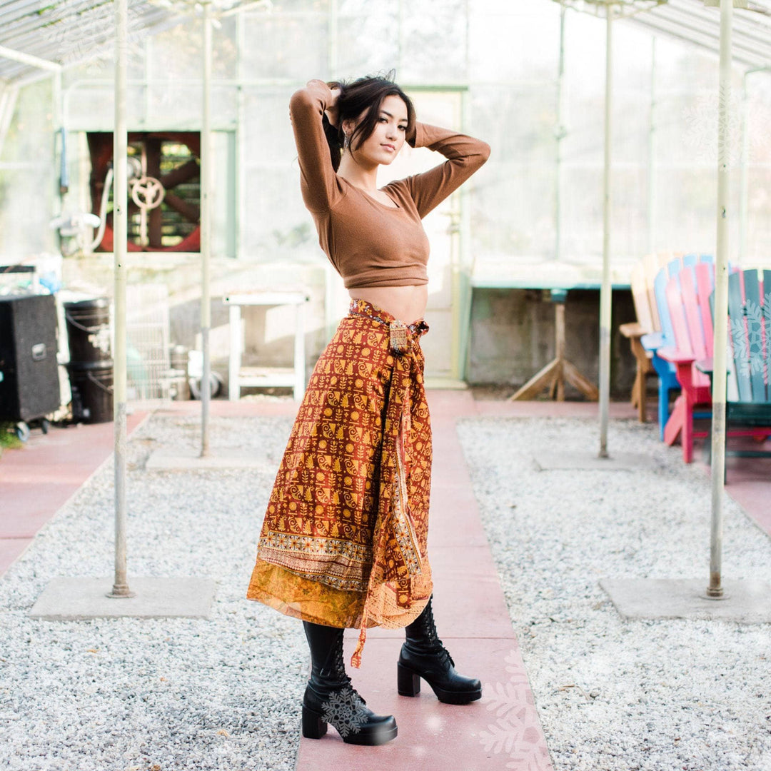 The Original Sari Wrap Skirt - Darn Good Yarn