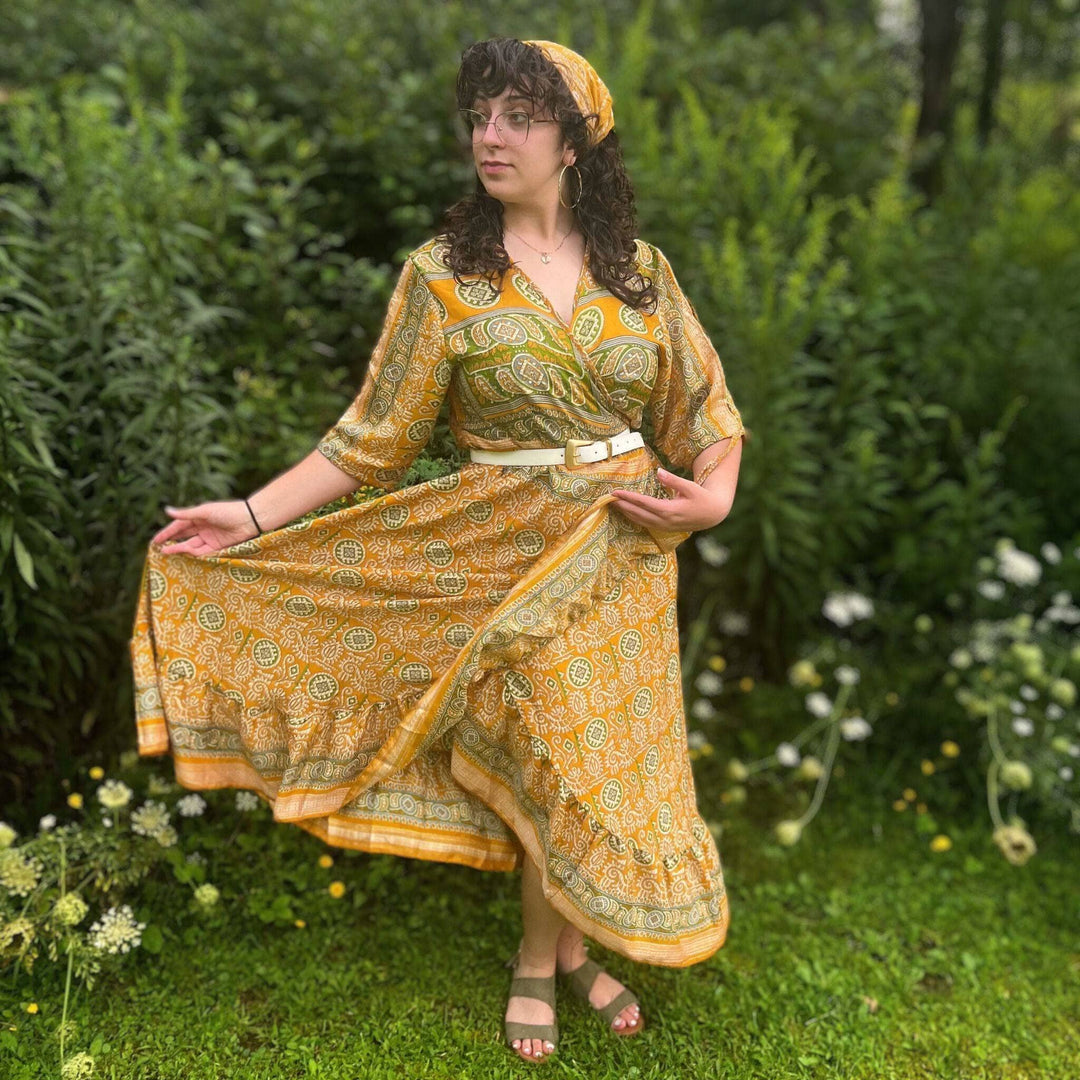 Seconds and Surplus Zaria Wrap Dress - Darn Good Yarn
