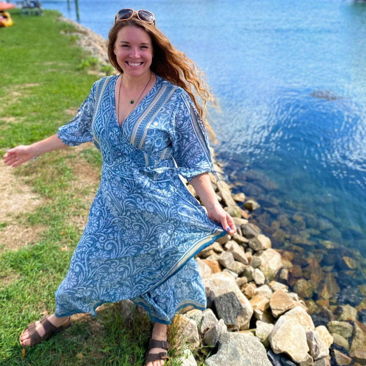 Seconds and Surplus Zaria Wrap Dress - Darn Good Yarn