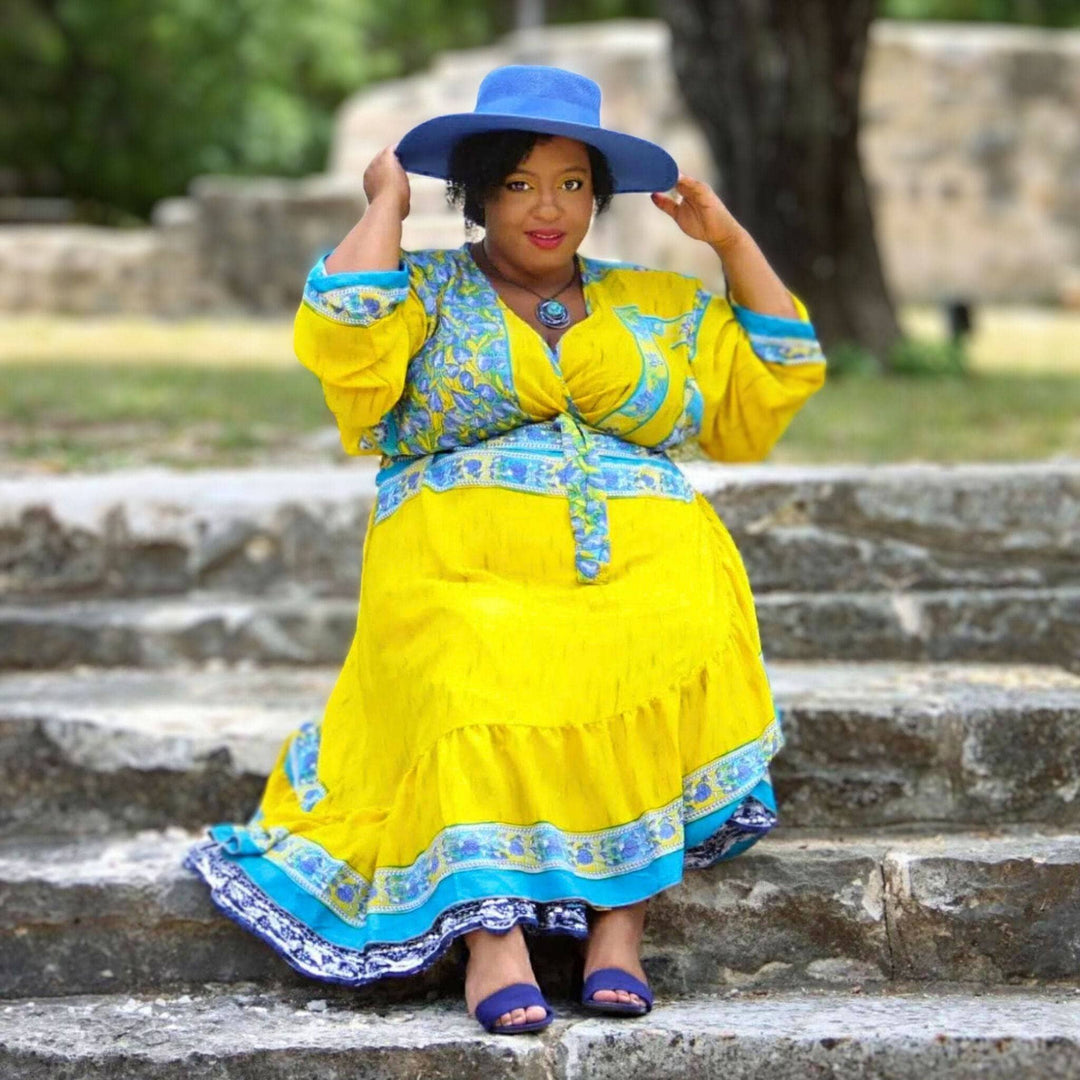 Seconds and Surplus Zaria Wrap Dress - Darn Good Yarn