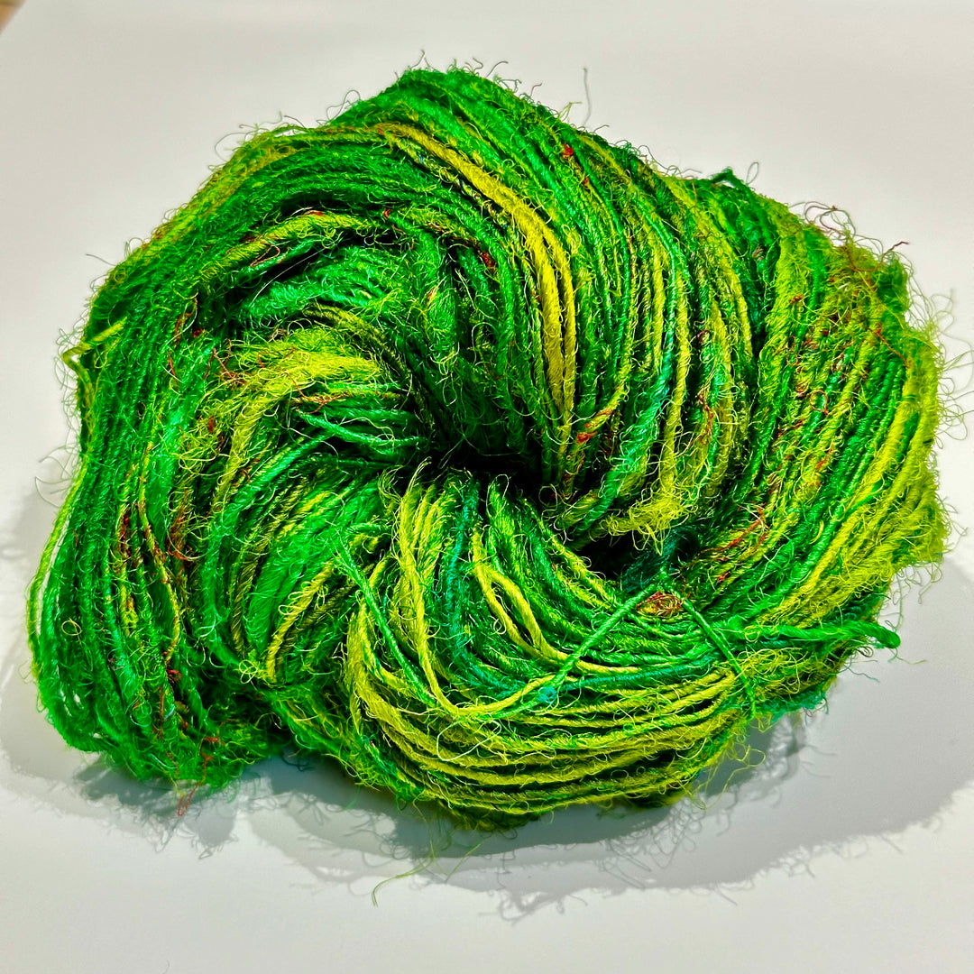 Surplus Discontinued Colors: Recycled Silk Yarn "Lux Adventure" - Darn Good Yarn