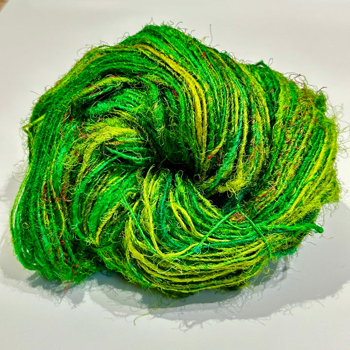 Surplus Discontinued Colors: Recycled Silk Yarn "Lux Adventure" - Darn Good Yarn