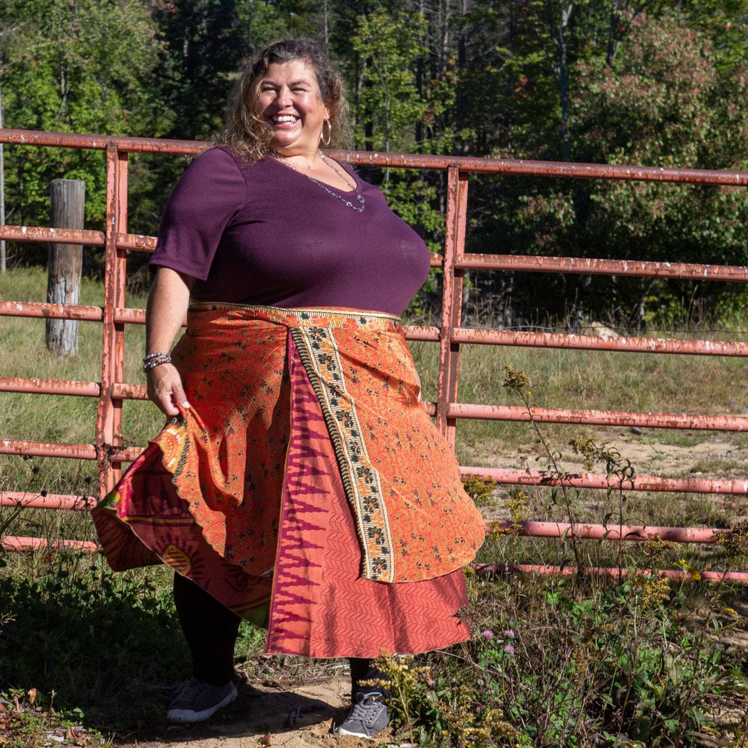 The Original Sari Wrap Skirt - Darn Good Yarn