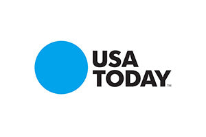 USA Today logo featuring a blue circle with white text.