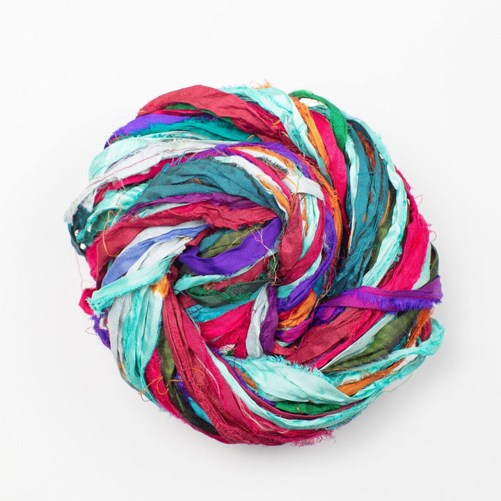 Sari Silk Ribbon - "At the Bahamas" - Darn Good Yarn