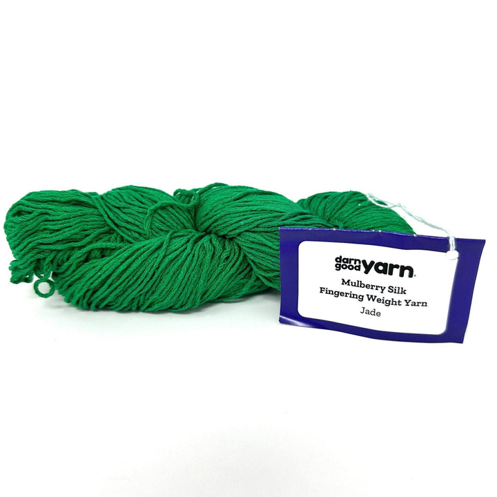 Surplus Discontinued Colors: Mulberry Silk Fingering Weight Yarn - Darn Good Yarn