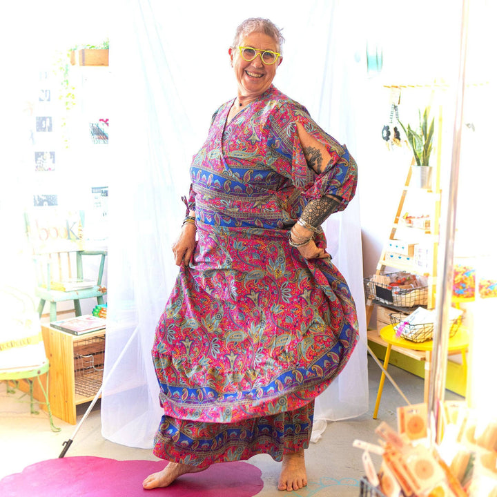 Seconds and Surplus Zaria Wrap Dress - Darn Good Yarn