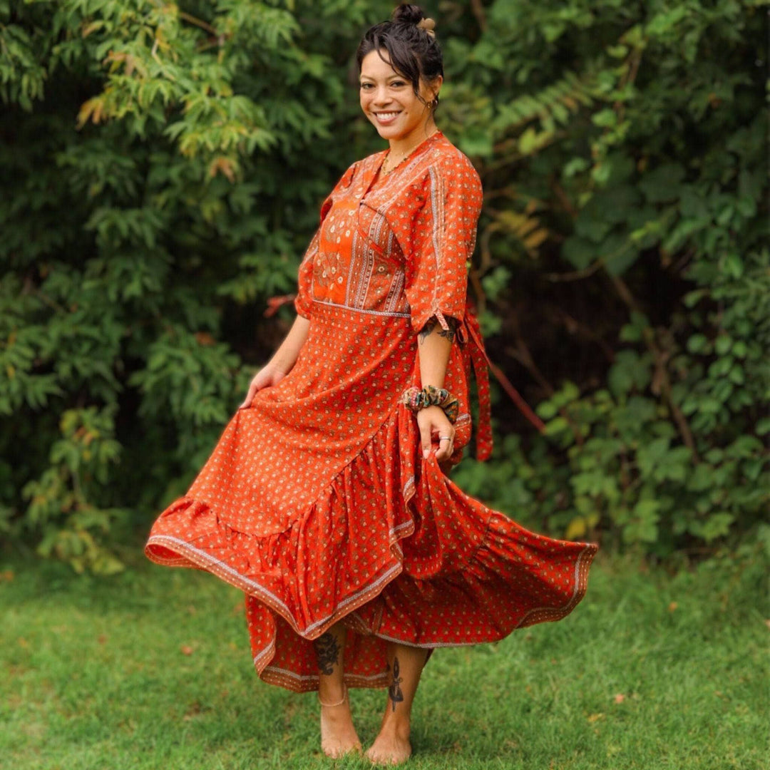 Seconds and Surplus Zaria Wrap Dress - Darn Good Yarn